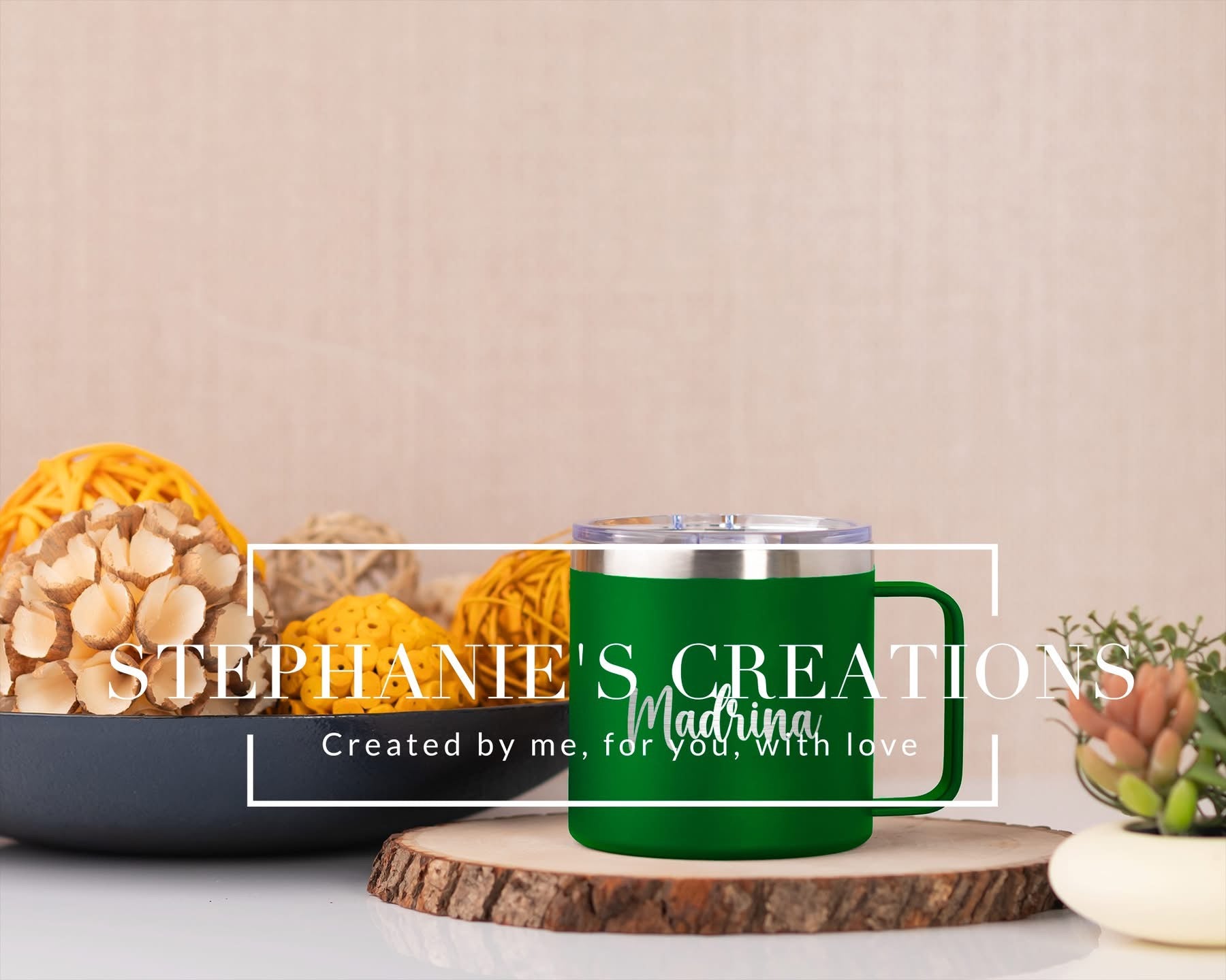 14 oz Tumbler PSD Mockup for Laser Engraving – Smart Object Photoshop File