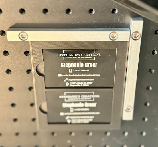 Digital 3D File - Business Card Jig for Laser Engraving