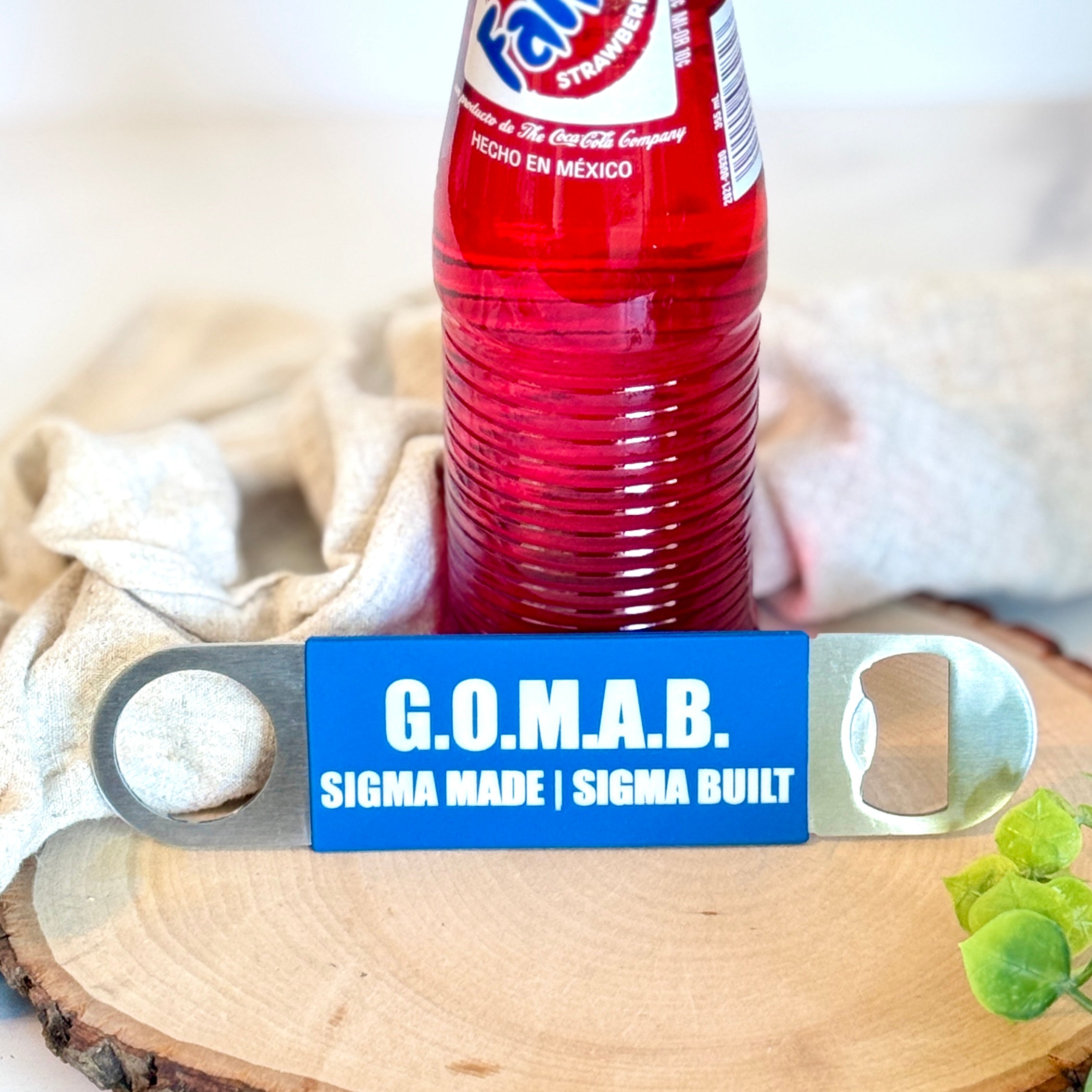 Phi Beta Sigma Bottle Opener – Silicone Grip Bar Blade, G.O.M.A.B. Fraternity Gift