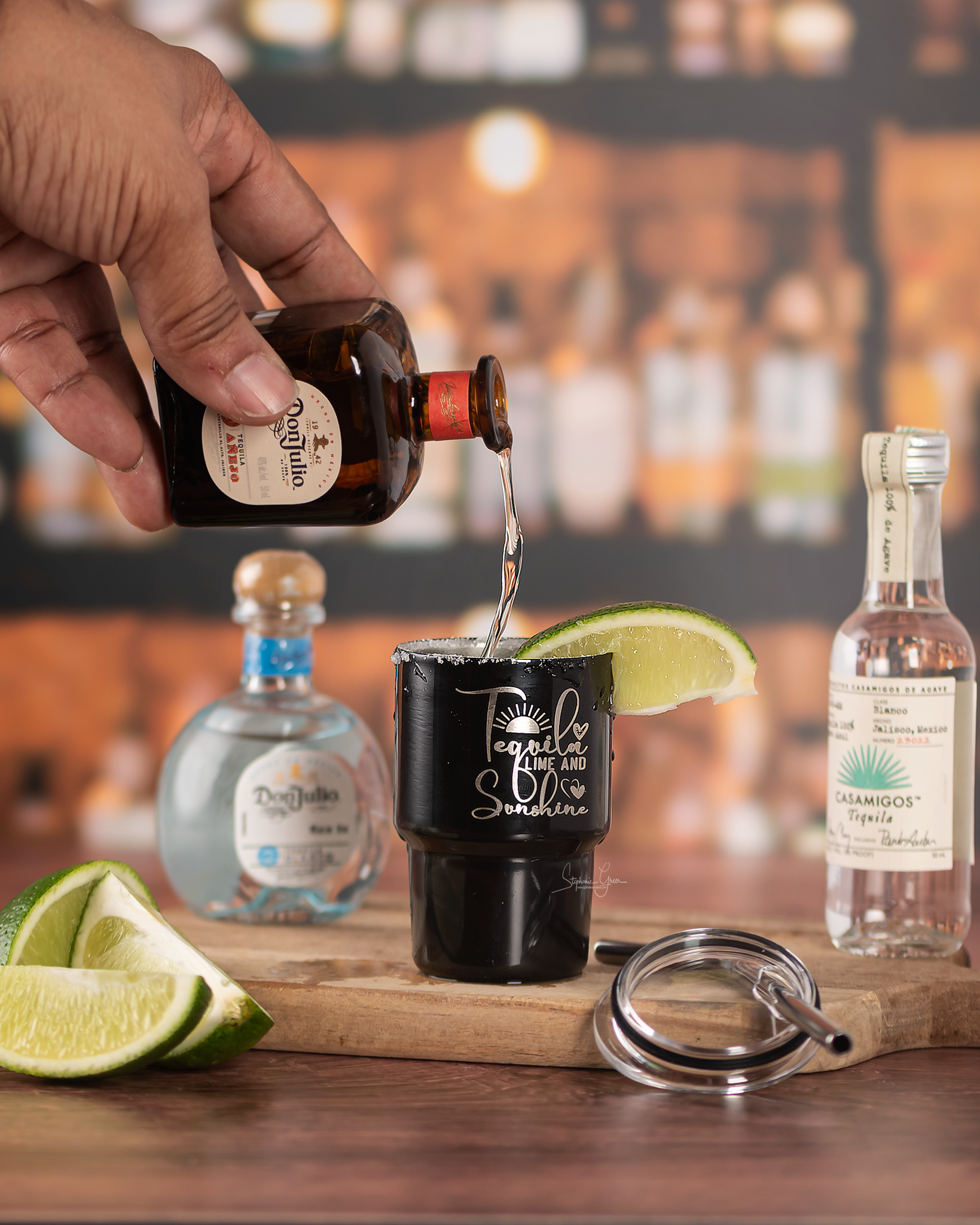 Vibrant engraved mini tumblers for paint and sip nights