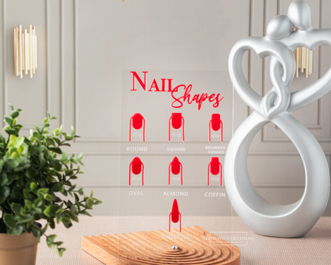 Laser cut nail shape SVG, Customizable nail sign file, Clear acrylic nail shape SVG, Frosted nail shape SVG design, Black nail shapes SVG guide, White nail shapes SVG file, Mirror gold nail shape SVG, Mirror silver nail shape file, Professional nail technician SVG, Modern standoffs SVG