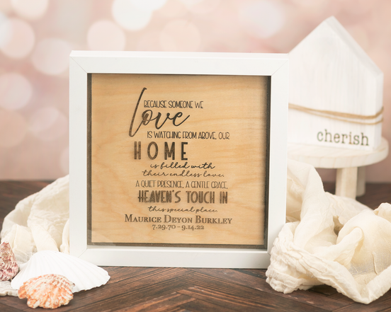 Laser Engraved Remembrance Sign Design Digital File