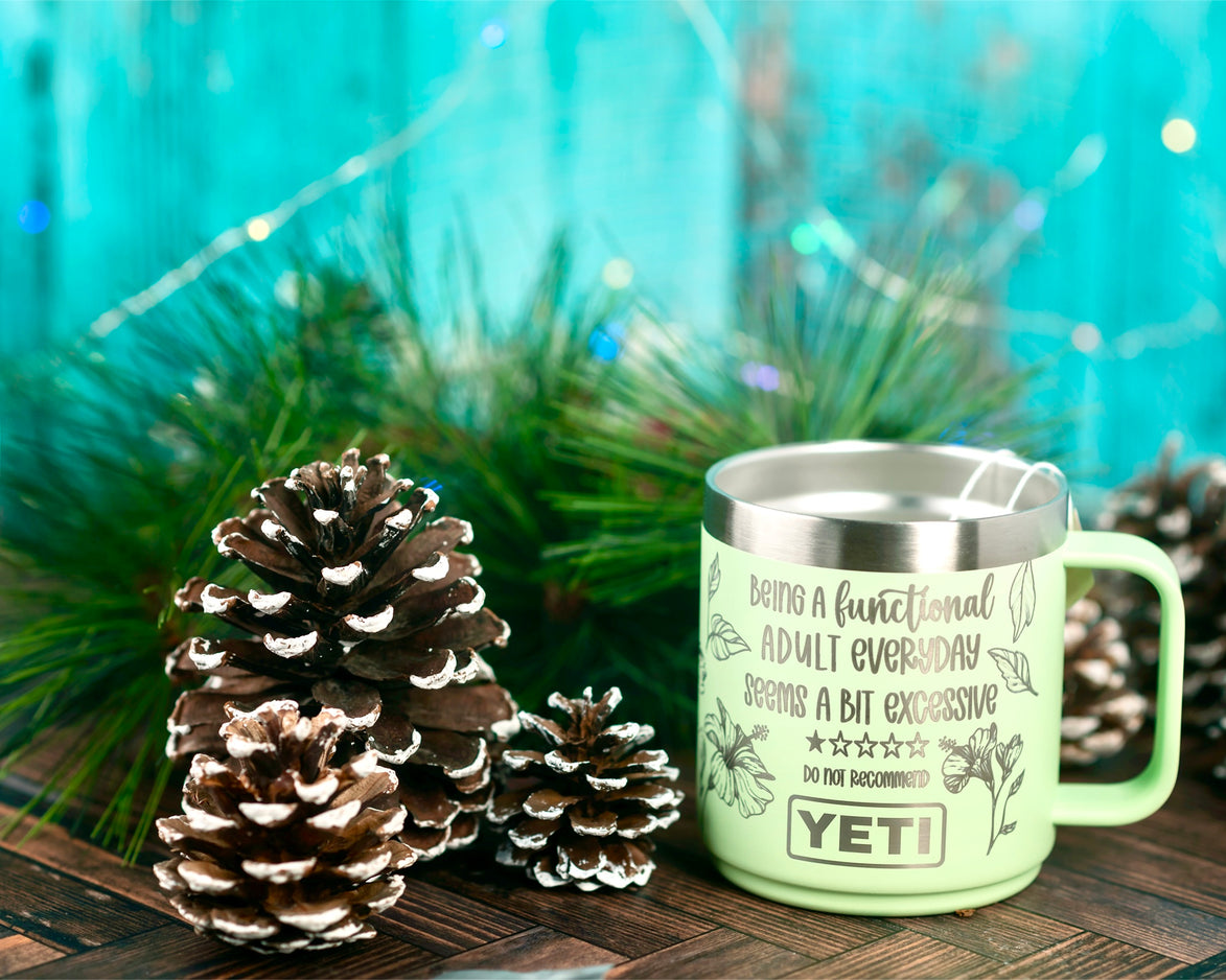 Personalized Engraved Yeti-Style Stainless Steel Mugs