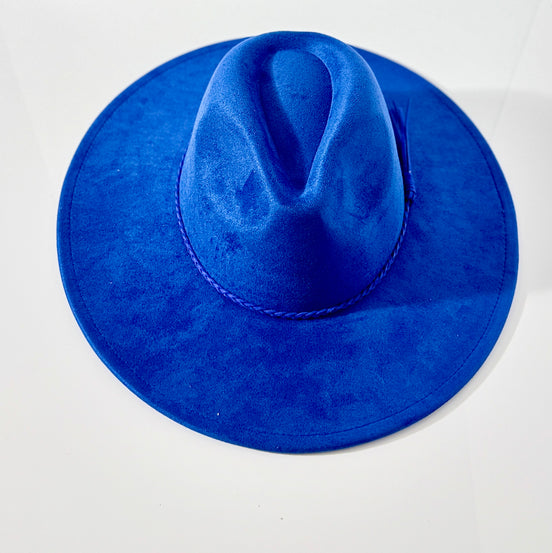 vegan suede wide brim hat blank