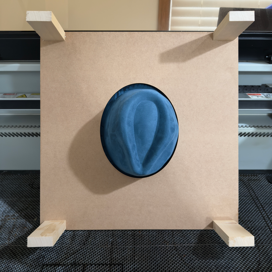 Wide Brim Hat Jig for Laser Engraving Digital File