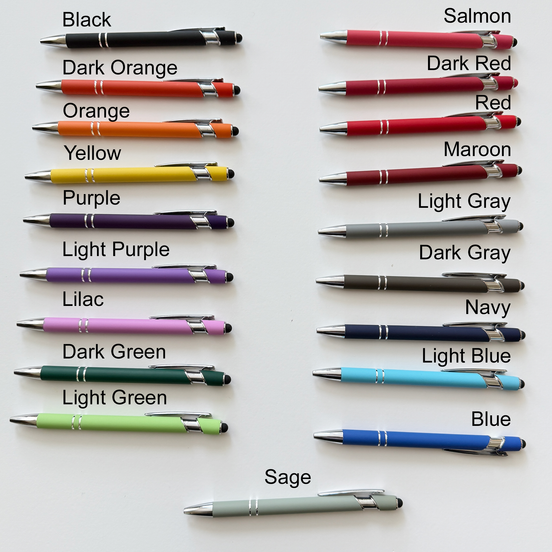 Custom Engraved Stylus Pens with Logo Branded Business Promotional Pens
