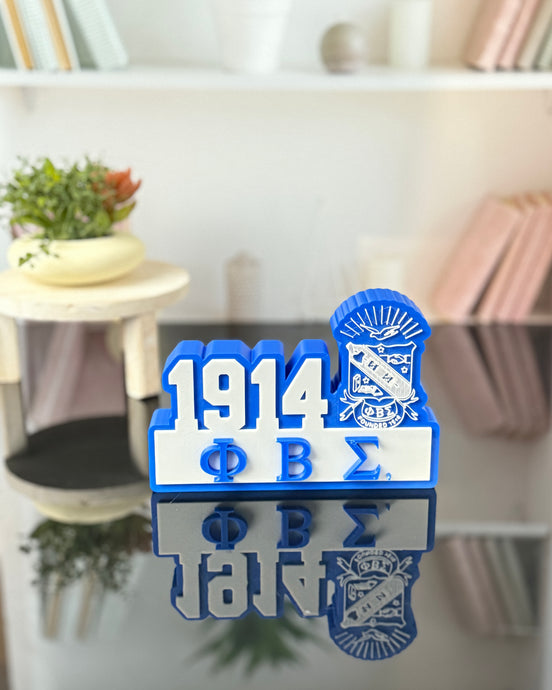 Phi Beta Sigma 3D Printed Desk Plate