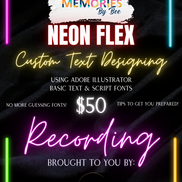 Neon Flex Text Adobe Illustrator Recording Tutorial