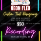 Neon Flex Text Adobe Illustrator Recording Tutorial