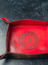 University of Alabama leather catch-all tray with engraved logo