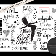 Black Girl Magic Affirmation 20/30 oz Tumbler Wrap File