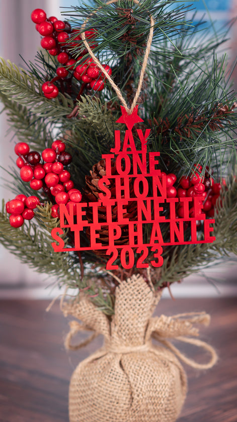 Christmas Family Tree Ornament