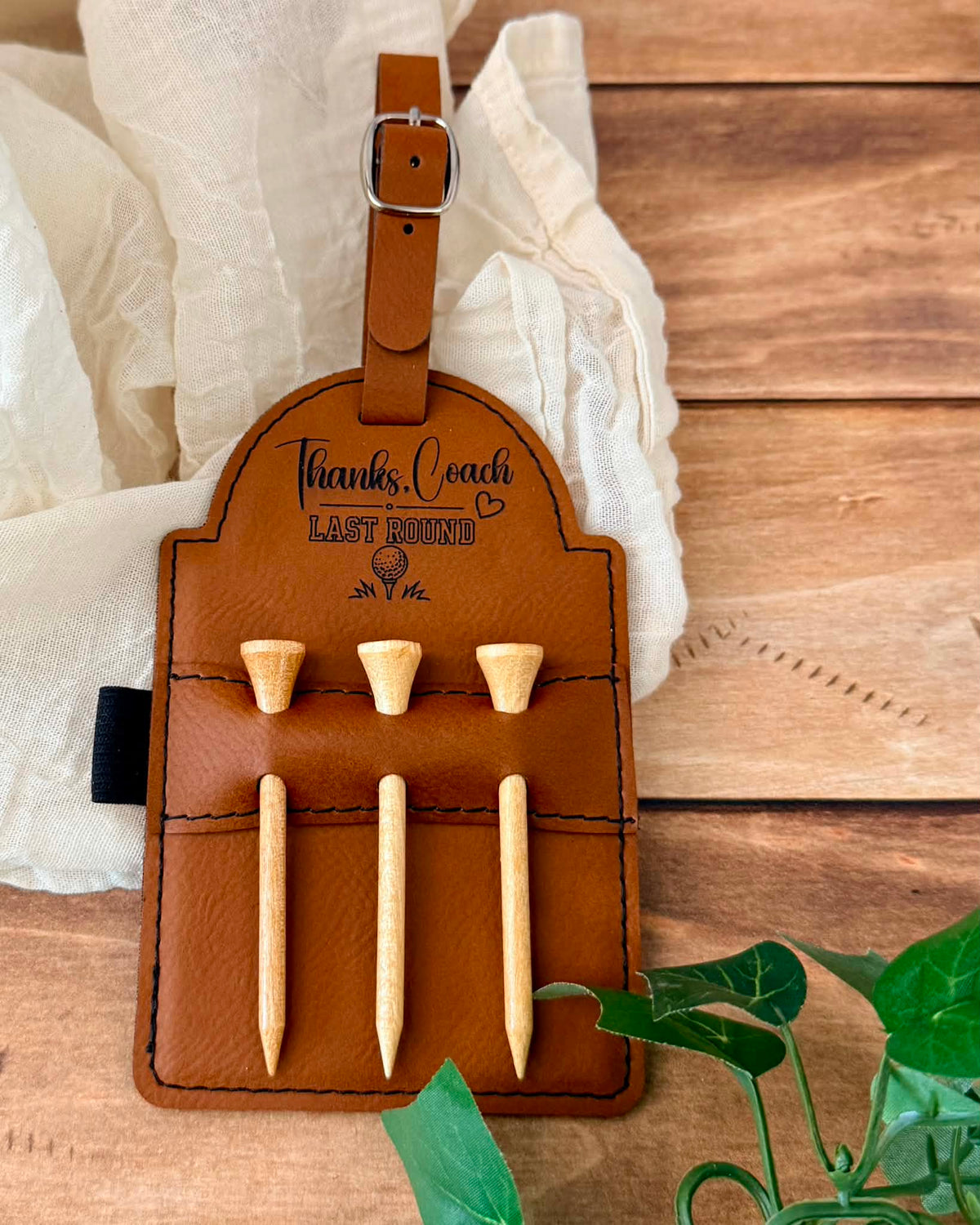 Personalized Golf Bag Tee Holder Tag - Stephanie's Creations