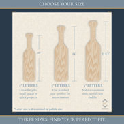 DIY Greek Paddle Kit, Birch Wood Fraternity & Sorority Paddle