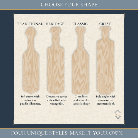 DIY Greek Paddle Kit, Birch Wood Fraternity & Sorority Paddle