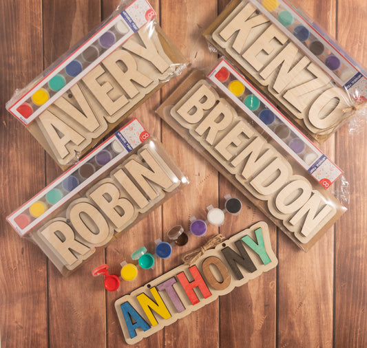 Personalized DIY Name Paint Kits: Creative Craft Fun for the Whole Family!