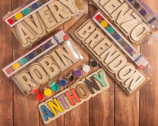 Personalized DIY Name Paint Kits: Creative Craft Fun for the Whole Family!