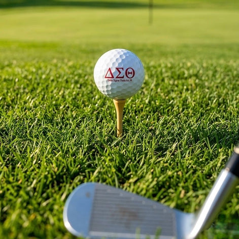 Delta Sigma Theta Golf Balls | Custom DST Greek Golf Balls | Pro V1, Supersoft, Kirkland - Stephanie's Creations