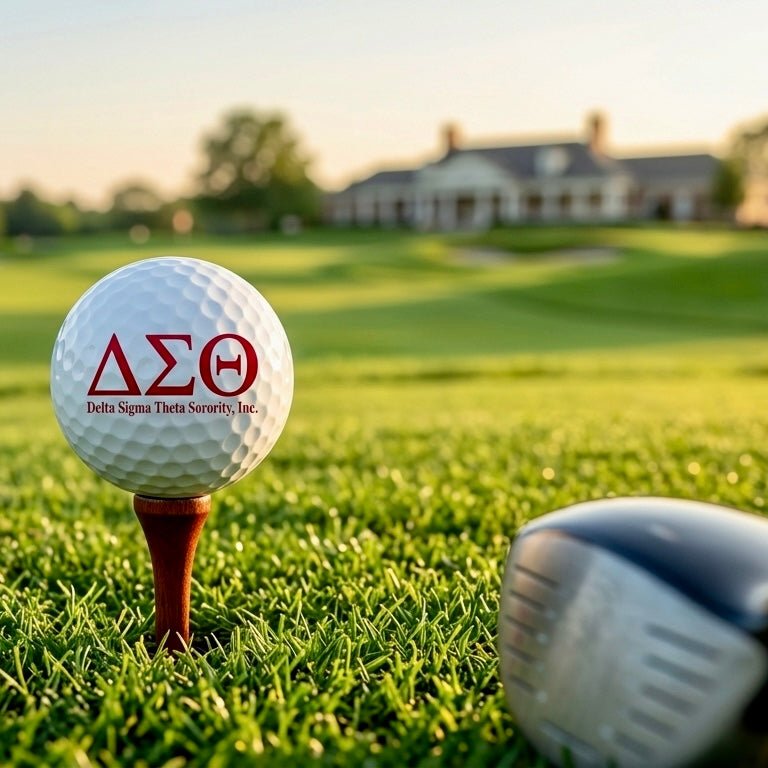 Delta Sigma Theta Golf Balls | Custom DST Greek Golf Balls | Pro V1, Supersoft, Kirkland - Stephanie's Creations