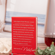 Personalized DST Career Journal, Licensed Delta Sigma Theta Gift, Professional Career Journal - Stephanie's Creations