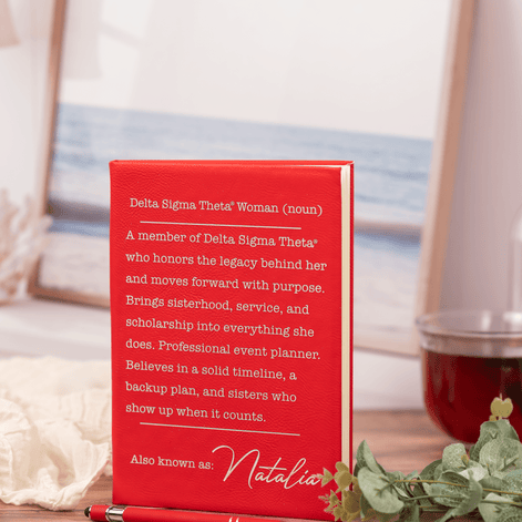 Personalized DST Career Journal, Licensed Delta Sigma Theta Gift, Professional Career Journal - Stephanie's Creations
