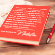 Personalized DST Career Journal, Licensed Delta Sigma Theta Gift, Professional Career Journal - Stephanie's Creations