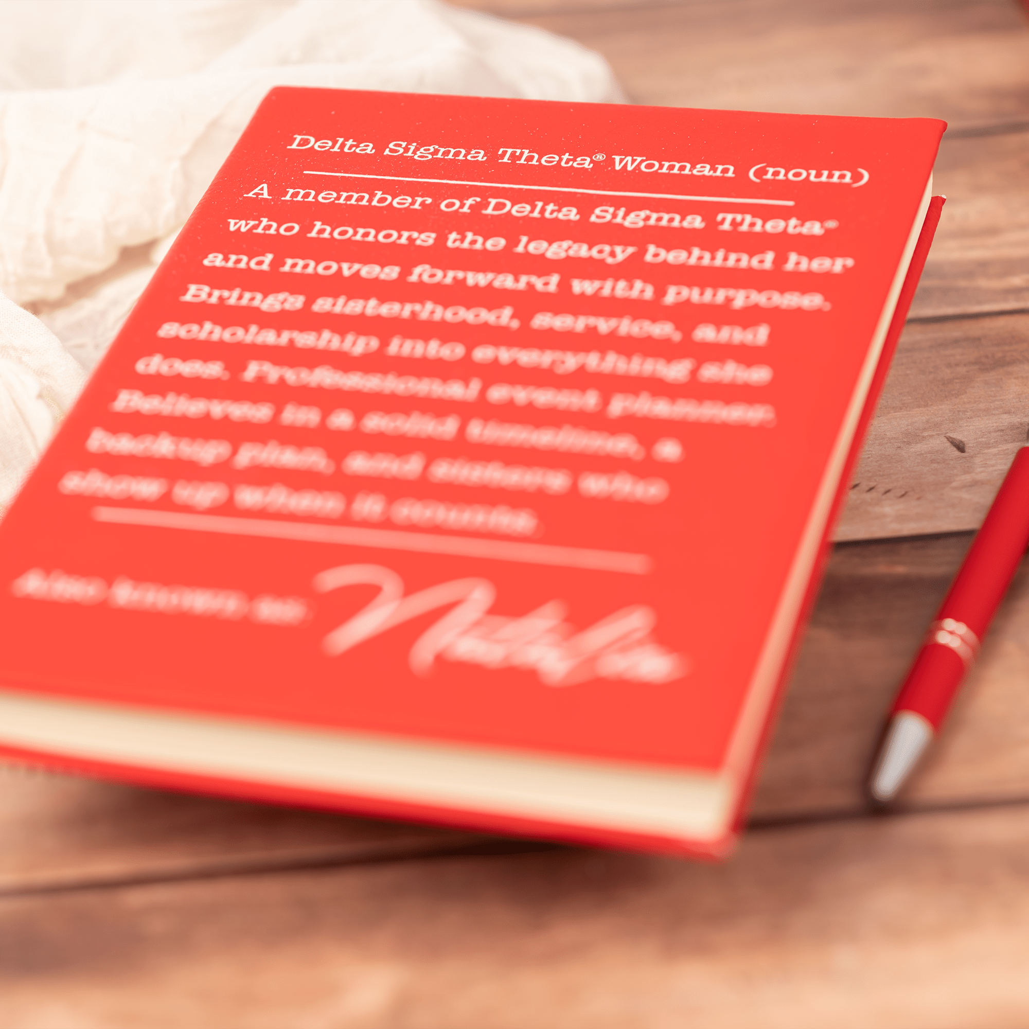 Personalized DST Career Journal, Licensed Delta Sigma Theta Gift, Professional Career Journal - Stephanie's Creations