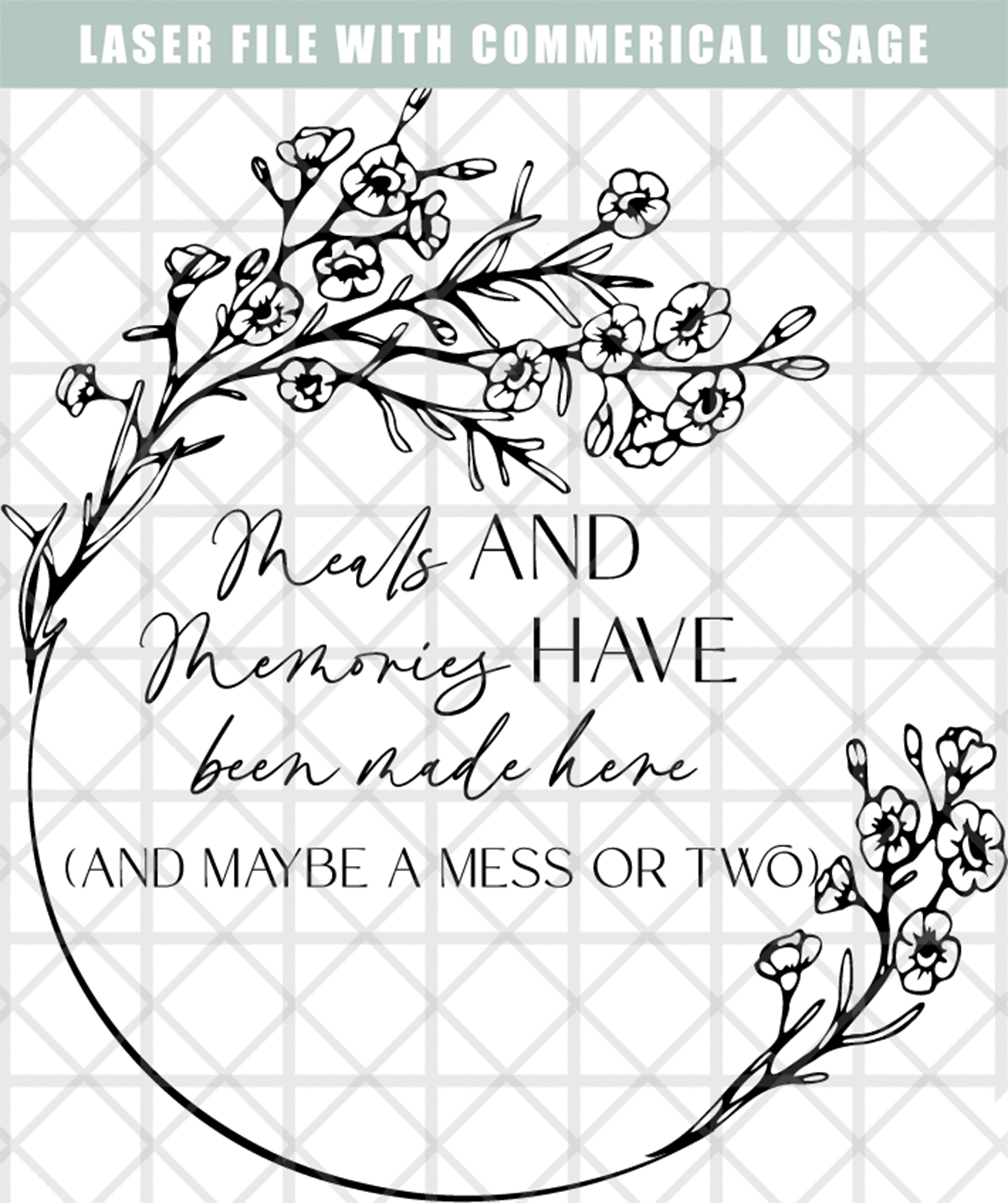 Meals and Memories Have Been Made Here (And Maybe a Mess or Two) Digital File