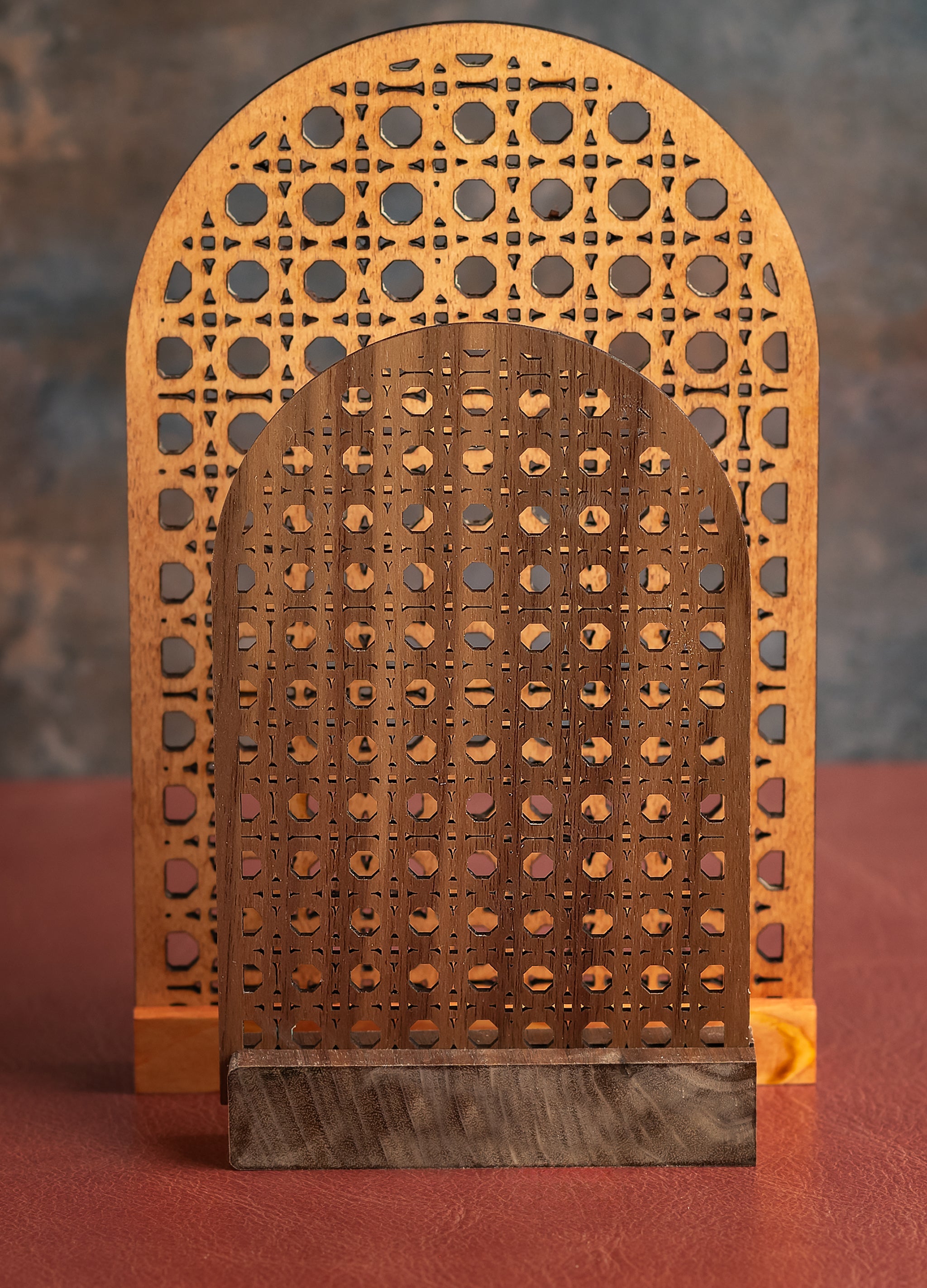 Boho Rattan Arch Earring Display Digital File