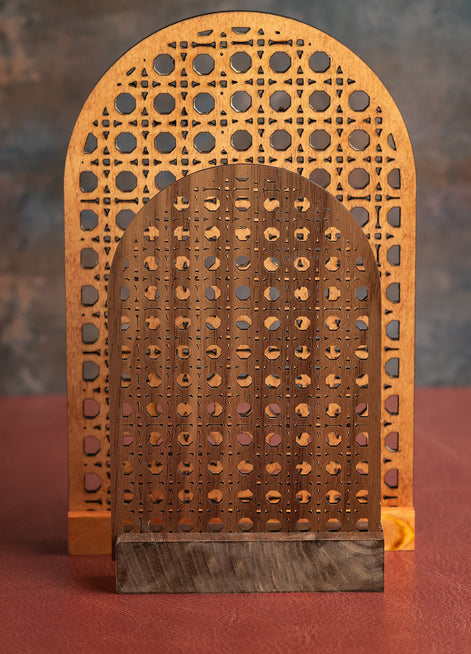 Boho Rattan Arch Earring Display Digital File