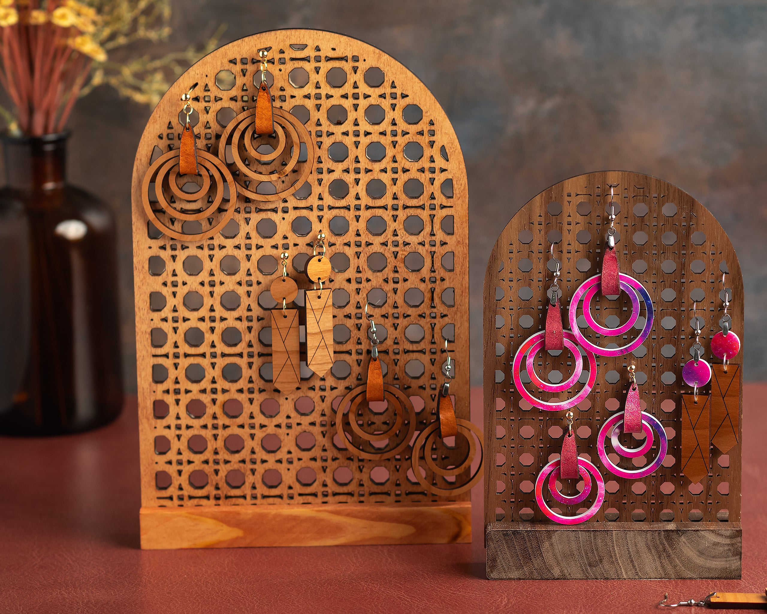 Laser cut sale earring stand