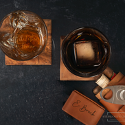 Custom engraved whiskey glass, Personalized whiskey glass with initials, Professionally engraved 12 oz glass, Quality whiskey glass for weddings, Father’s Day gift whiskey glass, Customizable whiskey glass with name, Engraved whiskey glass gift, Unique whiskey glass for groomsmen, Premium quality glassware, Custom design whiskey glass