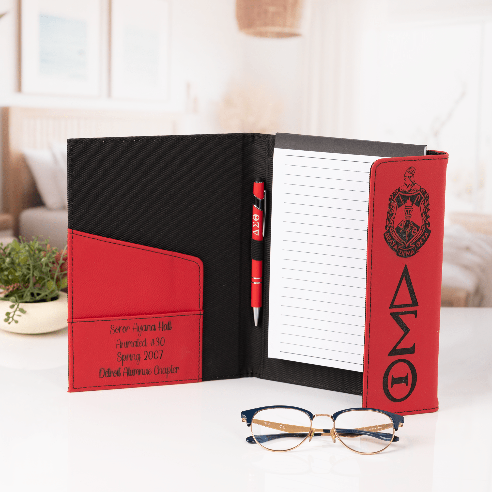 Delta Sigma Theta Padfolio | Personalized DST Portfolio | Licensed DST Gift | Free Shipping - Stephanie's Creations
