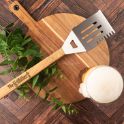 Personalized Wooden Spatula, Custom Engraved BBQ Tool, Wooden Handle Spatula,  Stainless Steel Spatula Part,  Father’s Day Gift Spatula,  BBQ Grill Master Tool,  Custom Name Spatula, Laser Engraved Wooden Handle, Rustic BBQ Accessory, Custom BBQ Gift