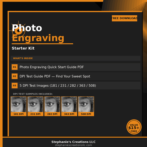 Photo Engraving Starter Kit - Stephanie's Creations
