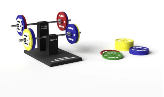 Mini Weightlifting Rack for Personal Records – 3D Printed Display