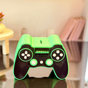 Game Controller Bank STL File – 3D Printable Coin Bank with Plug and Slot