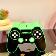 Game Controller Bank STL File – 3D Printable Coin Bank with Plug and Slot