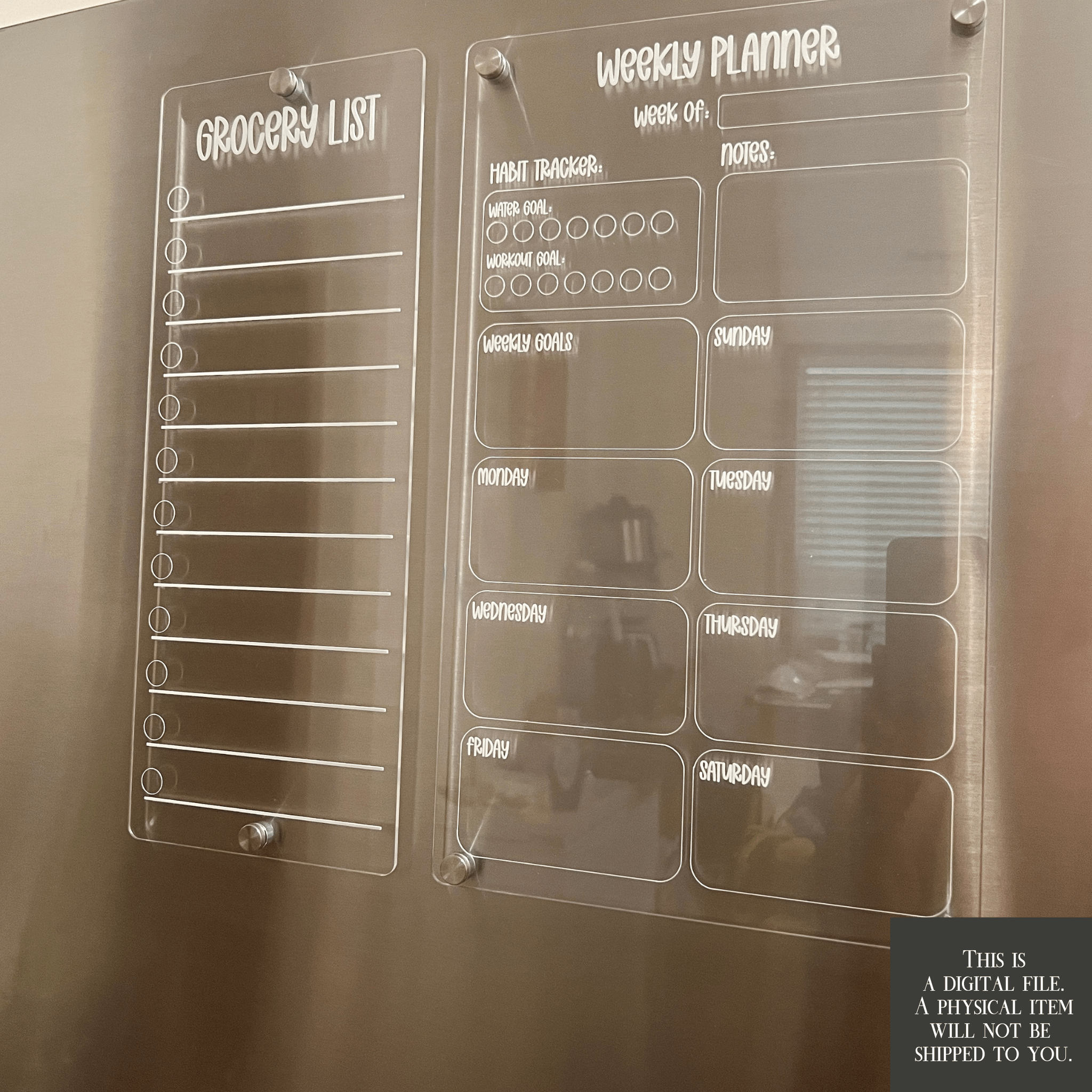 Grocery and Weekly Planner – Stay Organized with Style - Stephanie's Creations