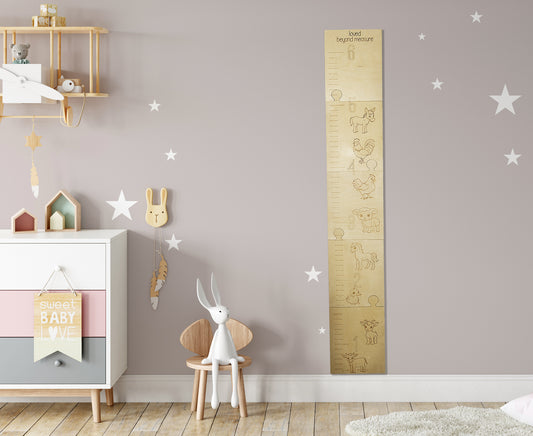 Personalized Wooden Growth Chart for Kids