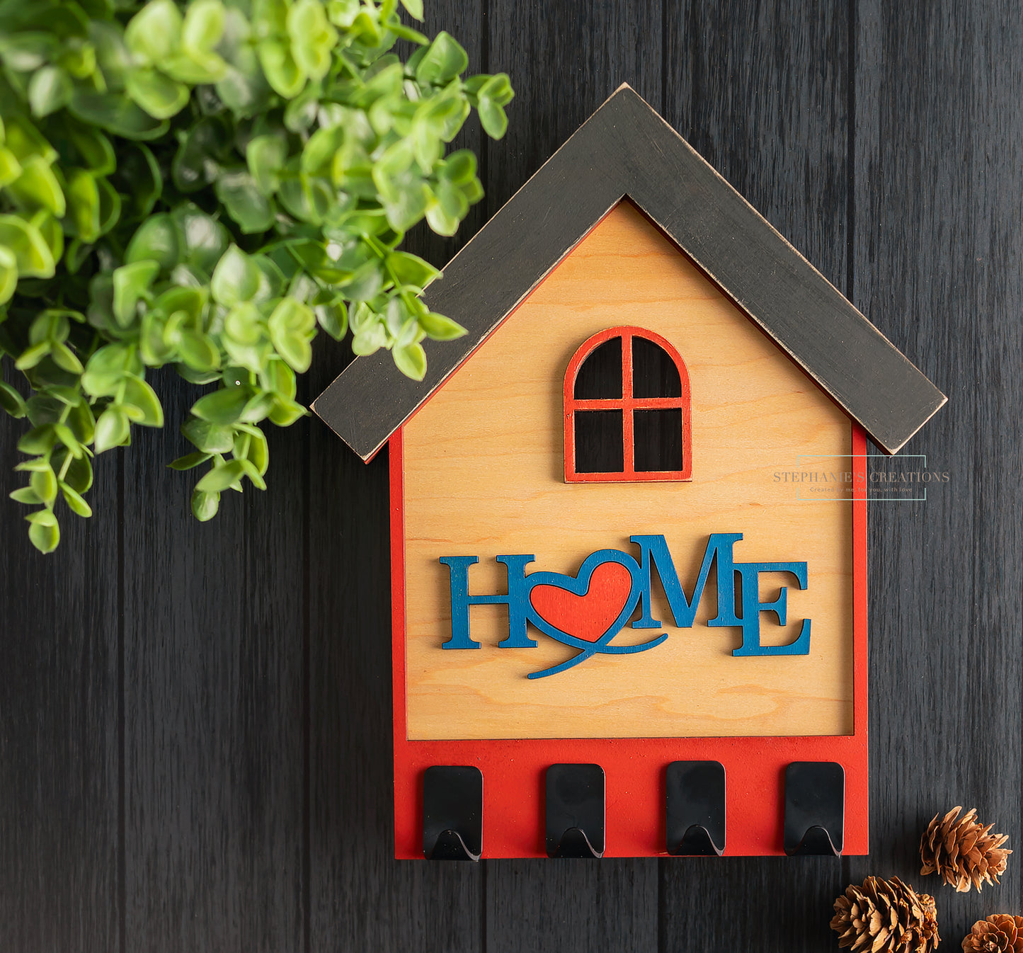 Home Key Holder House Shape