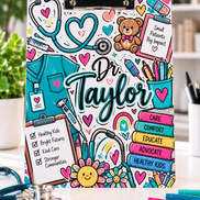 Personalized UV Printed Clipboard | Custom Name & Profession - Stephanie's Creations