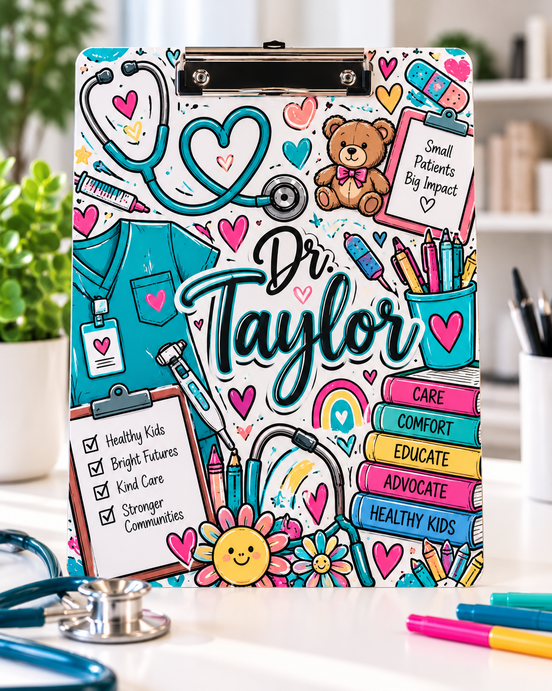 Personalized UV Printed Clipboard | Custom Name & Profession - Stephanie's Creations