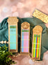 Colorful personalized pencils engraved with student name