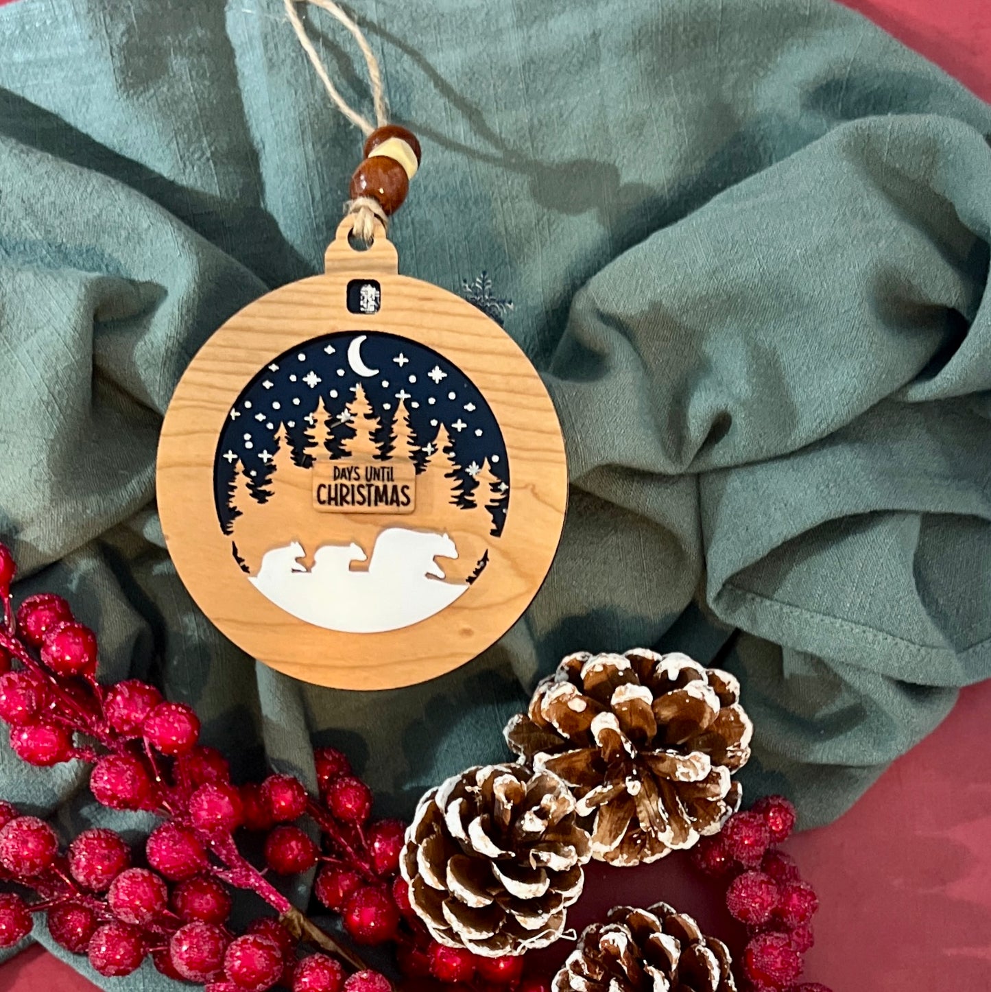 Countdown Christmas Ornament Cut File Digital