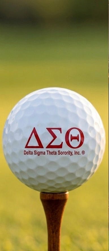 Delta Sigma Theta Golf Balls | Custom DST Greek Golf Balls | Pro V1, Supersoft, Kirkland - Stephanie's Creations