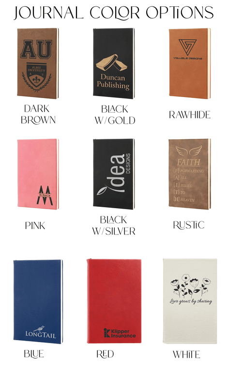 Personalized Leatherette Journal, Custom Engraved Journal, Unique Gift for Her, Journaling Gift - Stephanie's Creations