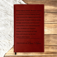 Personalized DST Career Journal, Licensed Delta Sigma Theta Gift, Professional Career Journal - Stephanie's Creations