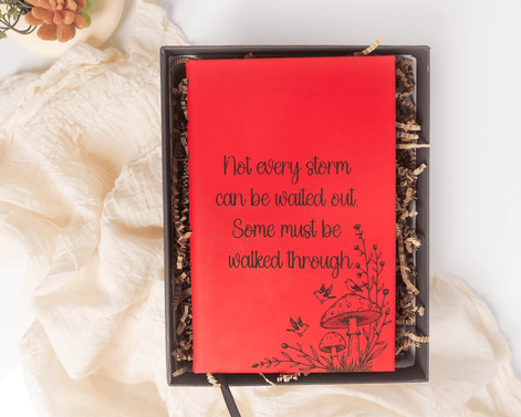 Personalized Leatherette Journal, Custom Engraved Journal, Unique Gift for Her, Journaling Gift - Stephanie's Creations