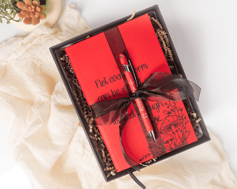 Personalized Leatherette Journal, Custom Engraved Journal, Unique Gift for Her, Journaling Gift - Stephanie's Creations